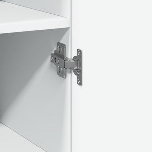Ντουλάπι Λευκό 40x42,5x185 εκ. από Επεξεργασμένο Ξύλο - Pakobazaar