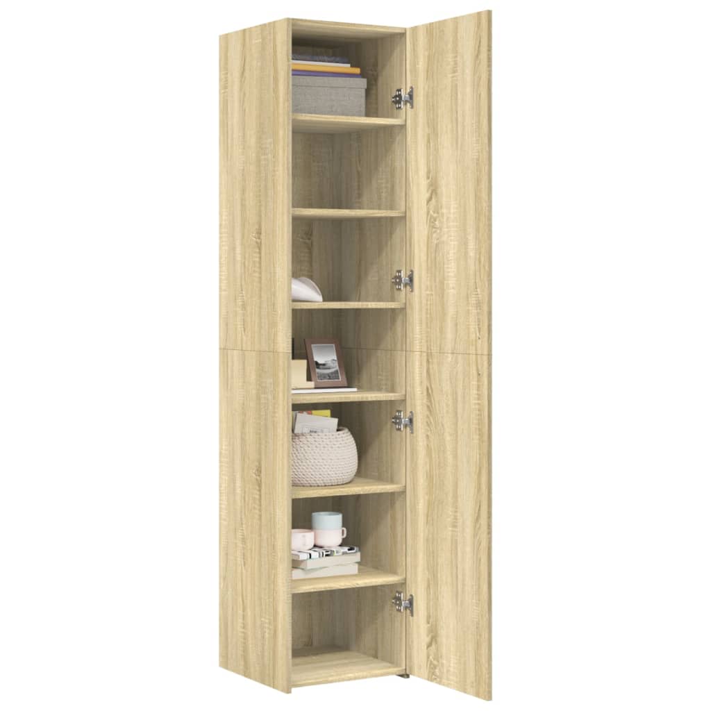 Ντουλάπι Sonoma Δρυς 40x42,5x185 εκ. από Επεξεργασμένο Ξύλο - Pakobazaar