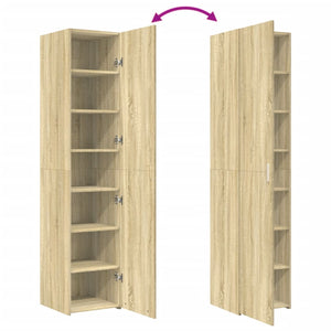 Ντουλάπι Sonoma Δρυς 40x42,5x185 εκ. από Επεξεργασμένο Ξύλο - Pakobazaar