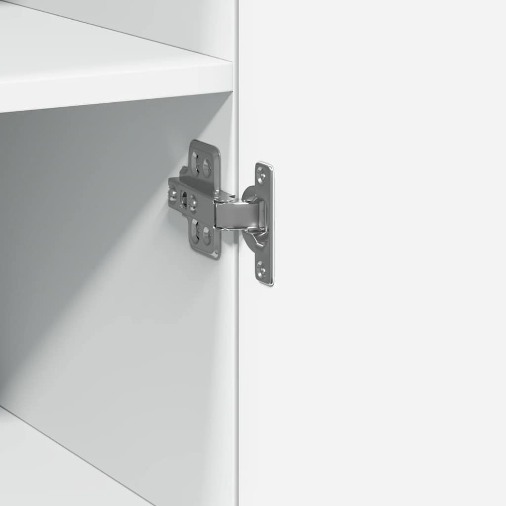 Ντουλάπι Λευκό 45x42,5x185 εκ. από Επεξεργασμένο Ξύλο - Pakobazaar