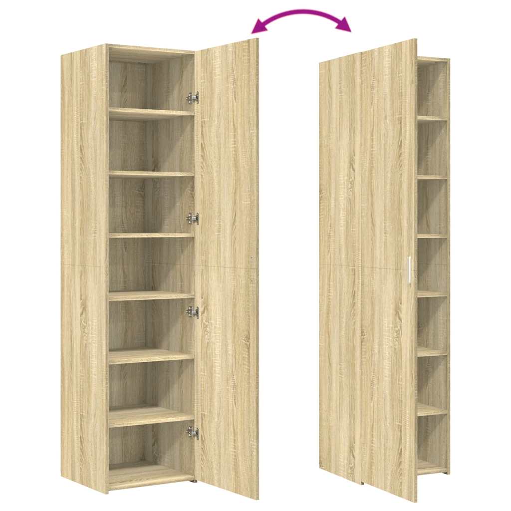 Ντουλάπι Sonoma Δρυς 45x42,5x185 εκ. από Επεξεργασμένο Ξύλο