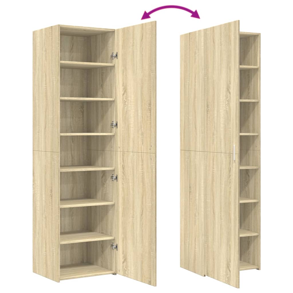 Ντουλάπι Sonoma Δρυς 50x42,5x185 εκ. από Επεξεργασμένο Ξύλο - Pakobazaar