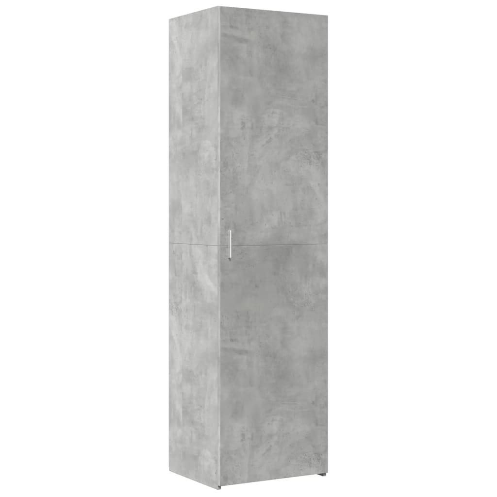 Ντουλάπι Γκρι Σκυροδέματος 50x42,5x185 εκ. Επεξεργασμένο Ξύλο - Pakobazaar