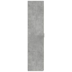 Ντουλάπι Γκρι Σκυροδέματος 50x42,5x185 εκ. Επεξεργασμένο Ξύλο - Pakobazaar