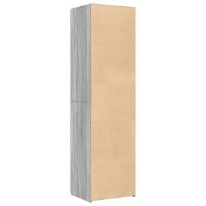 Ντουλάπι Γκρι Sonoma 50x42,5x185 εκ. από Επεξεργασμένο Ξύλο - Pakobazaar