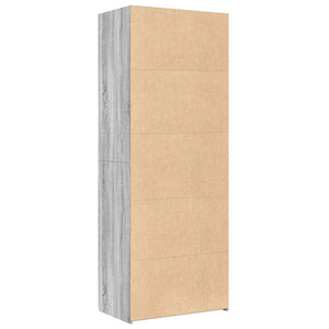 Ντουλάπι Γκρι Sonoma 70x42,5x185 εκ. από Επεξεργασμένο Ξύλο