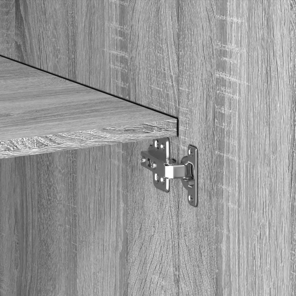 Ντουλάπι Γκρι Sonoma 70x42,5x185 εκ. από Επεξεργασμένο Ξύλο