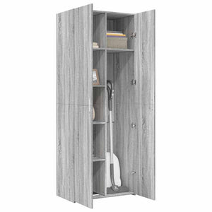 Ντουλάπι Γκρι Sonoma 70x42,5x185 εκ. από Επεξεργασμένο Ξύλο