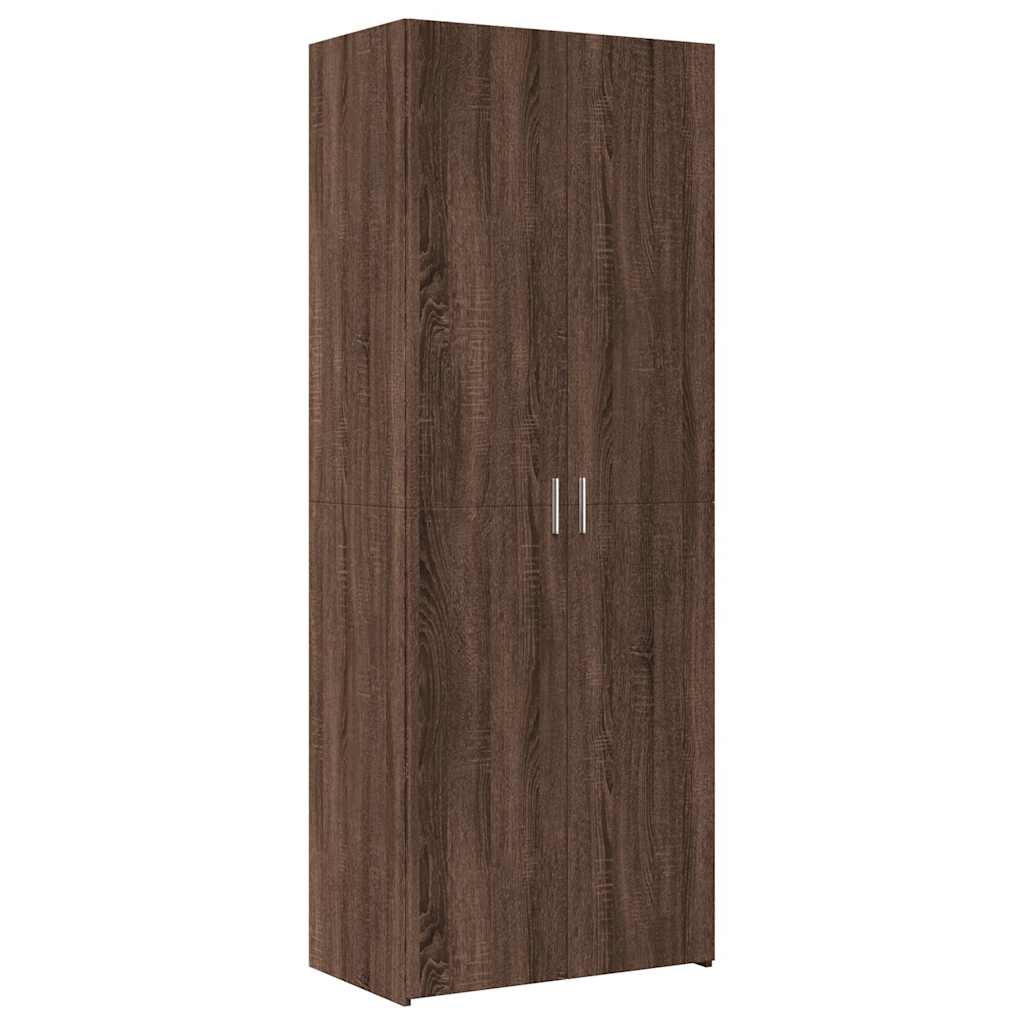 Ντουλάπι Καφέ Δρυς 70x42,5x185 εκ. από Επεξεργασμένο Ξύλο