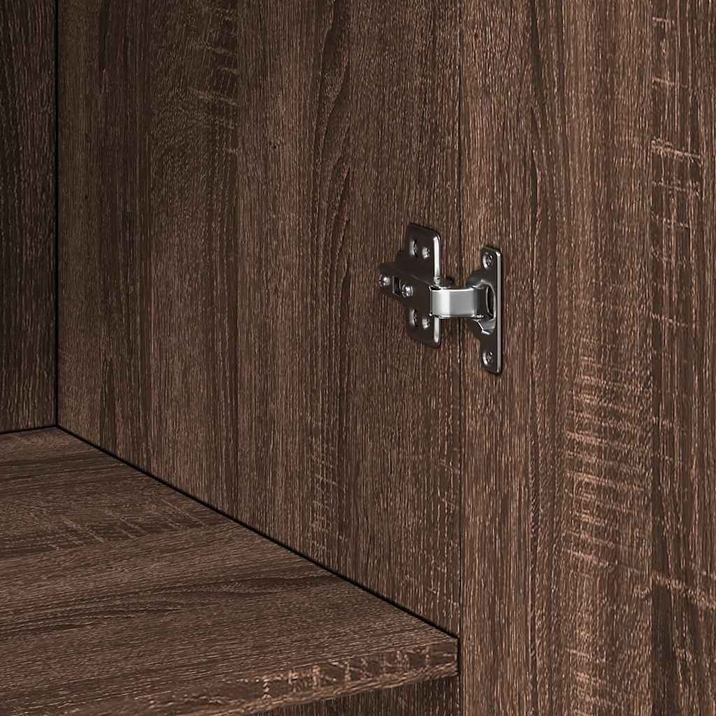 Ντουλάπι Καφέ Δρυς 70x42,5x185 εκ. από Επεξεργασμένο Ξύλο