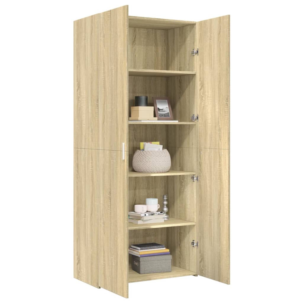 Ντουλάπι Sonoma Δρυς 80x42,5x185 εκ. από Επεξεργασμένο Ξύλο