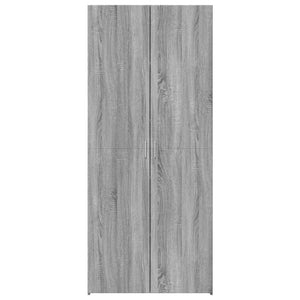 Ντουλάπι Γκρι Sonoma 80x42,5x185 εκ. από Επεξεργασμένο Ξύλο