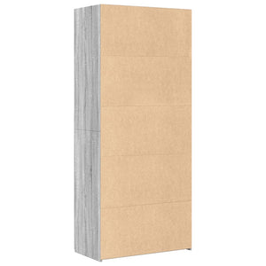 Ντουλάπι Γκρι Sonoma 80x42,5x185 εκ. από Επεξεργασμένο Ξύλο
