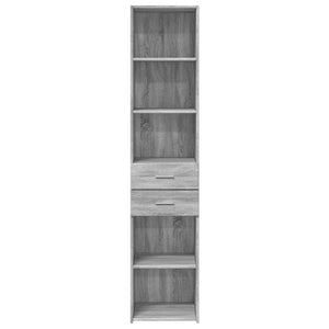 Ντουλάπι Γκρι Sonoma 40x42,5x185 εκ. από Επεξεργασμένο Ξύλο