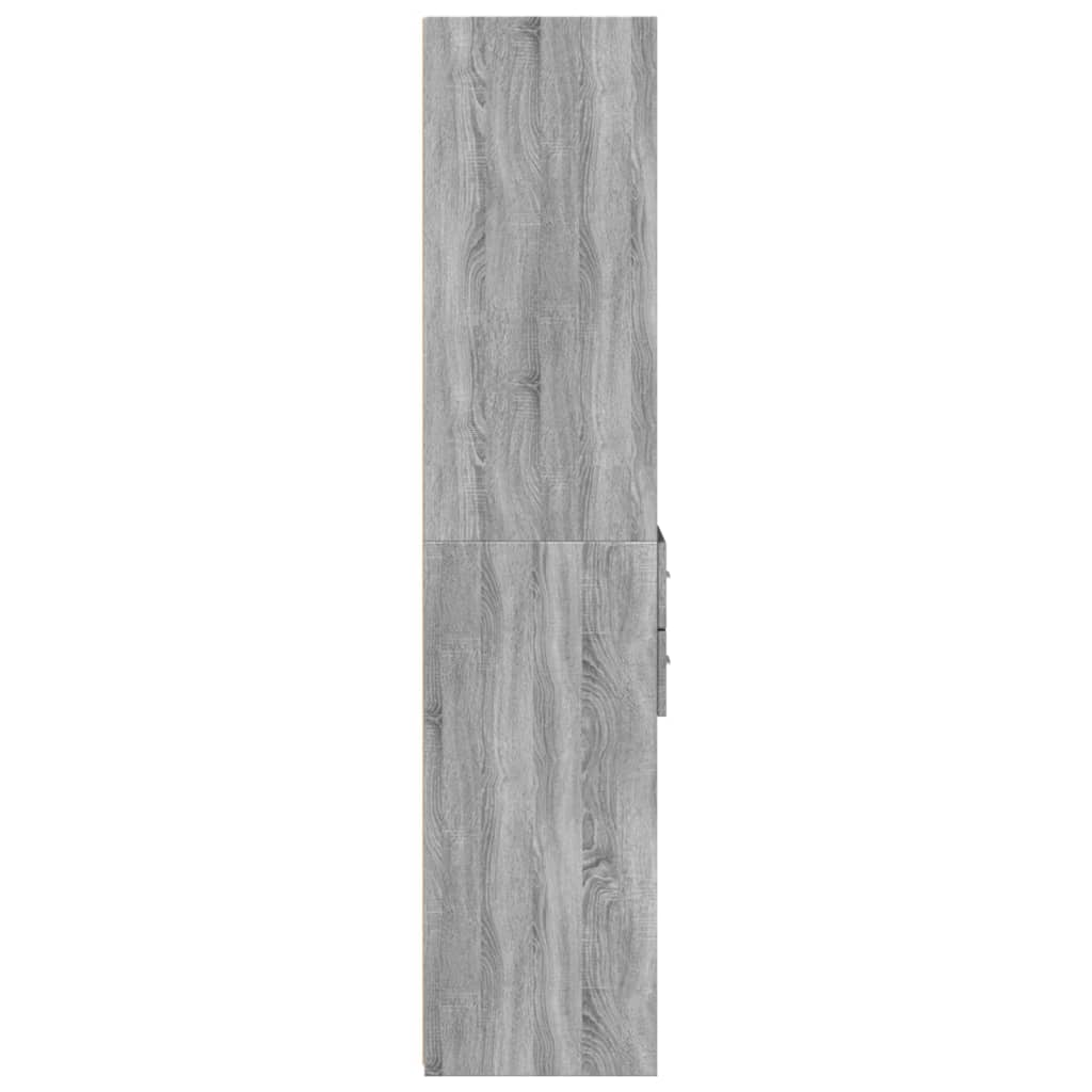 Ντουλάπι Γκρι Sonoma 40x42,5x185 εκ. από Επεξεργασμένο Ξύλο