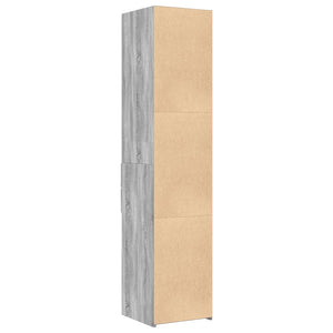 Ντουλάπι Γκρι Sonoma 40x42,5x185 εκ. από Επεξεργασμένο Ξύλο