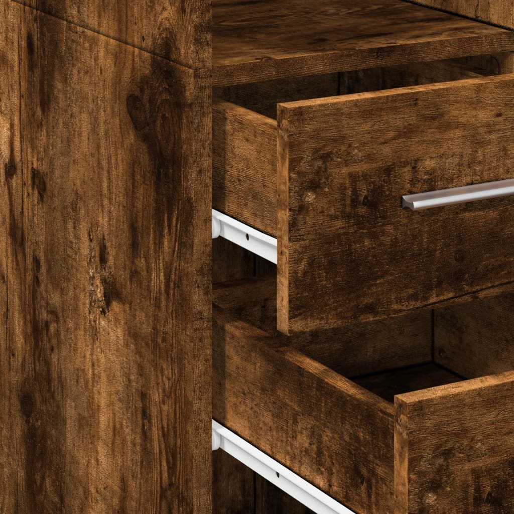 Ντουλάπι Καπνιστή Δρυς 50x42,5x185 εκ. από Επεξεργασμένο Ξύλο