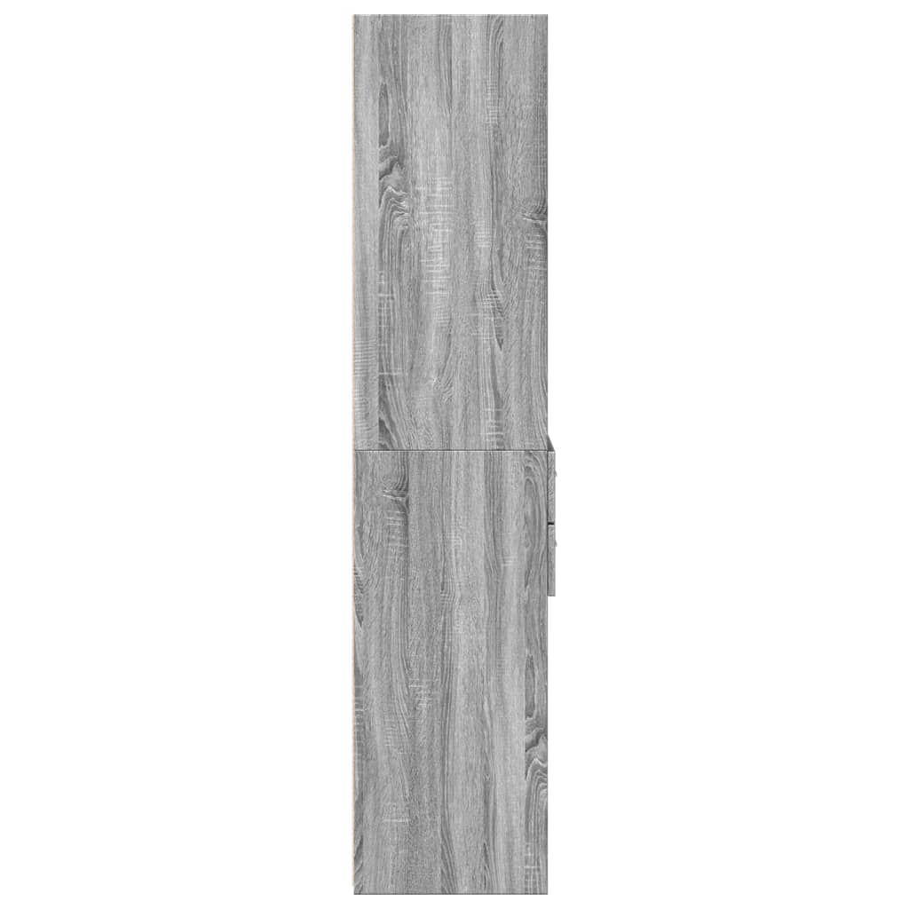 Ντουλάπι Γκρι Sonoma 50x42,5x185 εκ. από Επεξεργασμένο Ξύλο