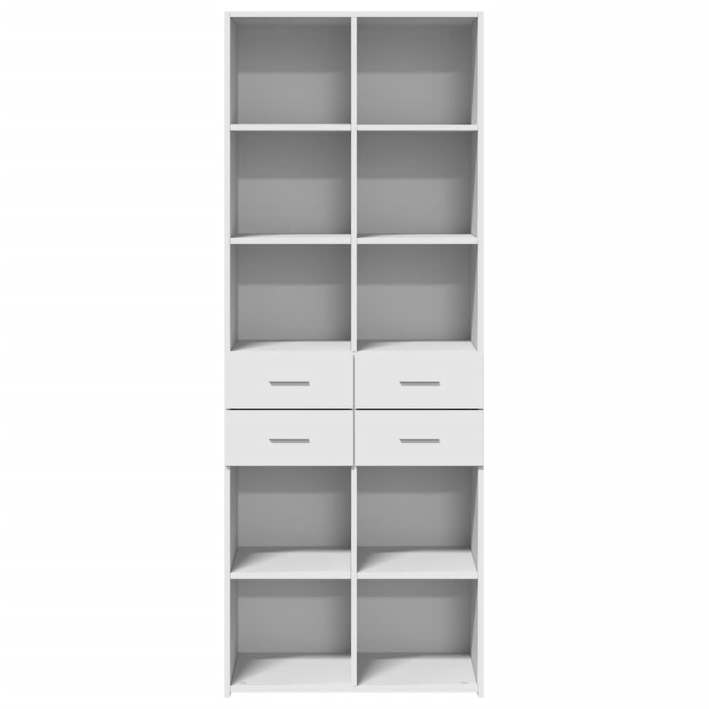 Ντουλάπι Λευκό 70x42,5x185 εκ. Επεξεργασμένο Ξύλο