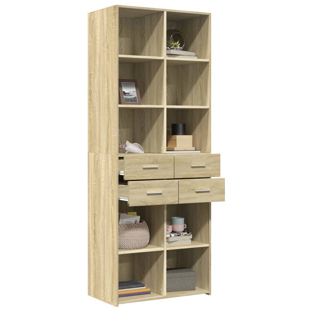 Ντουλάπι Sonoma Δρυς 70x42,5x185 εκ. από Επεξεργασμένο Ξύλο - Pakobazaar