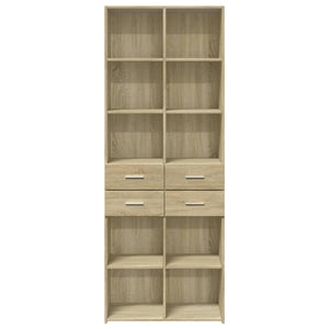 Ντουλάπι Sonoma Δρυς 70x42,5x185 εκ. από Επεξεργασμένο Ξύλο - Pakobazaar