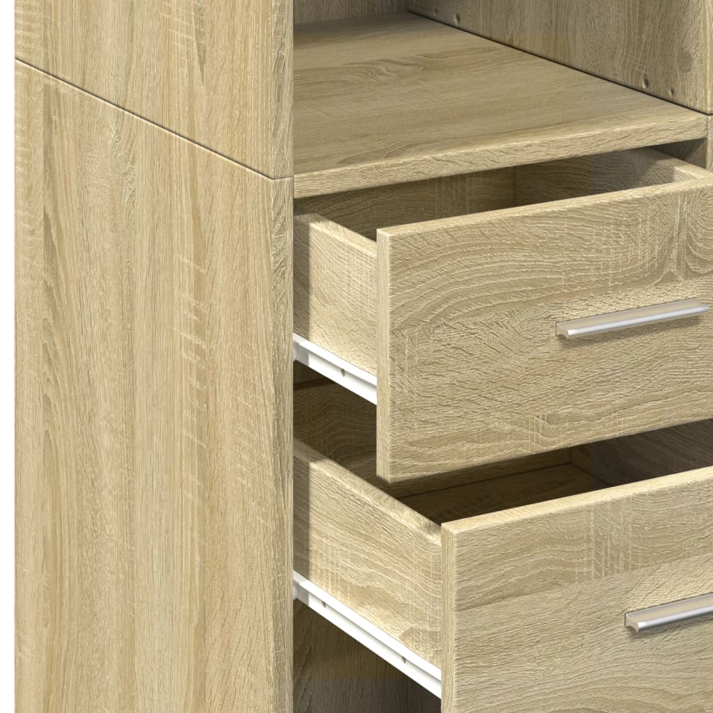 Ντουλάπι Sonoma Δρυς 70x42,5x185 εκ. από Επεξεργασμένο Ξύλο - Pakobazaar