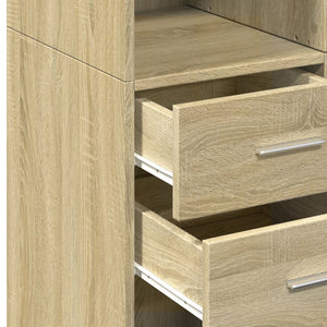 Ντουλάπι Sonoma Δρυς 70x42,5x185 εκ. από Επεξεργασμένο Ξύλο - Pakobazaar