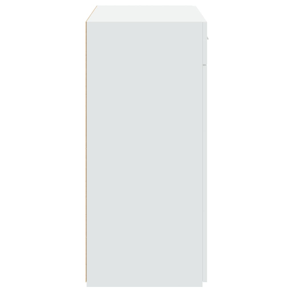 Ντουλάπι Λευκή 80x42,5x93 εκ. από Επεξεργασμένο Ξύλο