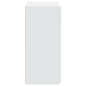 Ντουλάπι Λευκή 80x42,5x93 εκ. από Επεξεργασμένο Ξύλο