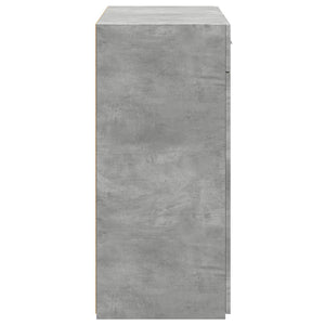Ντουλάπι Γκρι Σκυροδέματος 80x42,5x93 εκ. Επεξεργασμένο Ξύλο - Pakobazaar