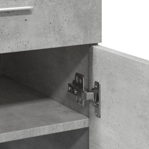 Ντουλάπι Γκρι Σκυροδέματος 80x42,5x93 εκ. Επεξεργασμένο Ξύλο - Pakobazaar