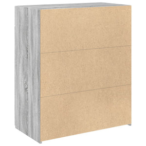 Ντουλάπι Γκρι Sonoma 80x42,5x93 εκ. από Επεξεργασμένο Ξύλο