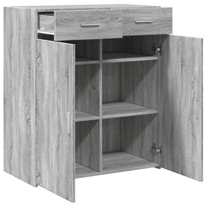 Ντουλάπι Γκρι Sonoma 80x42,5x93 εκ. από Επεξεργασμένο Ξύλο