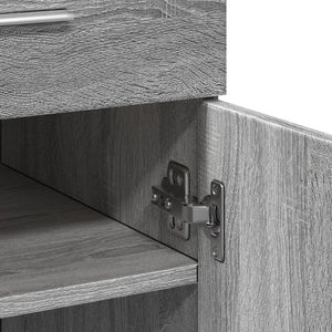 Ντουλάπι Γκρι Sonoma 80x42,5x93 εκ. από Επεξεργασμένο Ξύλο