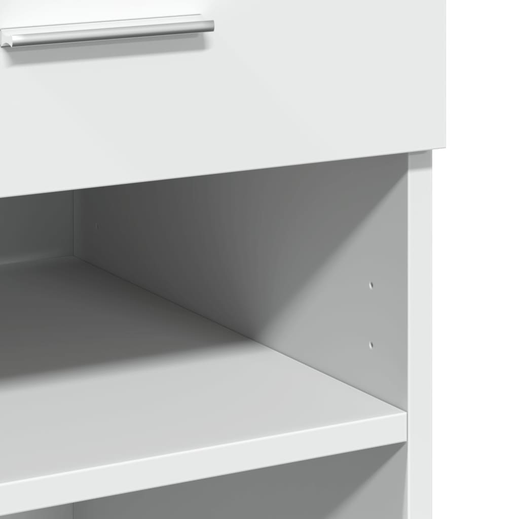 Ντουλάπι Λευκή 80x42,5x93 εκ. από Επεξεργασμένο Ξύλο