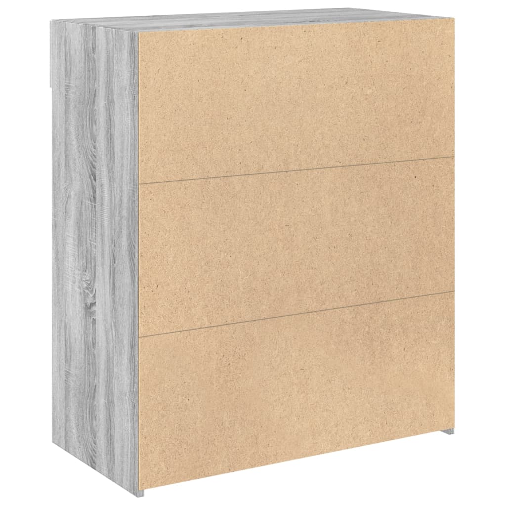 Ντουλάπι Γκρι Sonoma 80x42,5x93 εκ. από Επεξεργασμένο Ξύλο