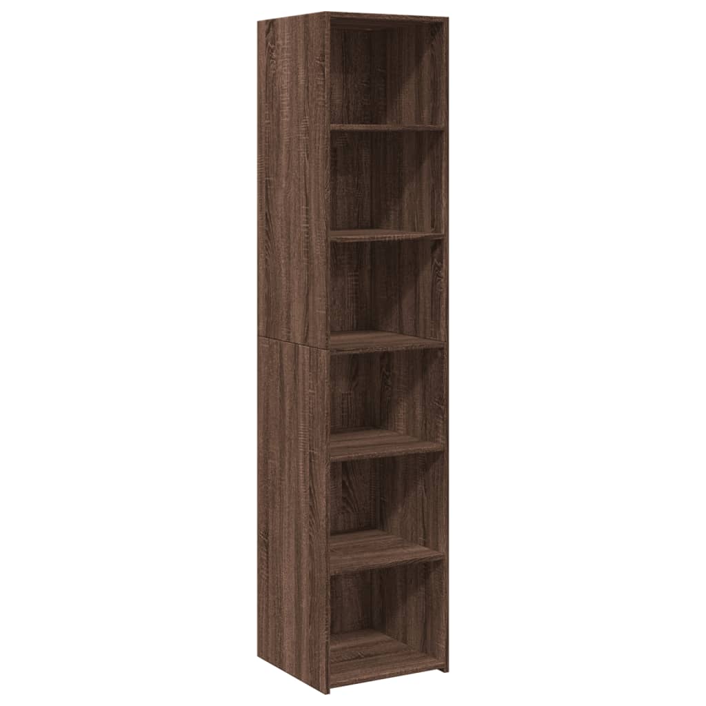 Ντουλάπι Καφέ Δρυς 40x41x185 εκ. Επεξεργασμένο Ξύλο