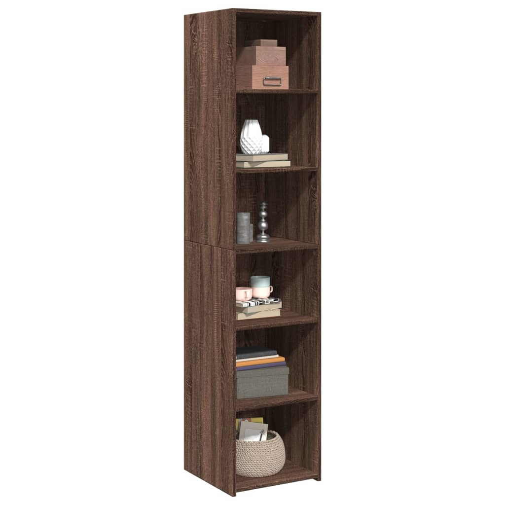 Ντουλάπι Καφέ Δρυς 40x41x185 εκ. Επεξεργασμένο Ξύλο