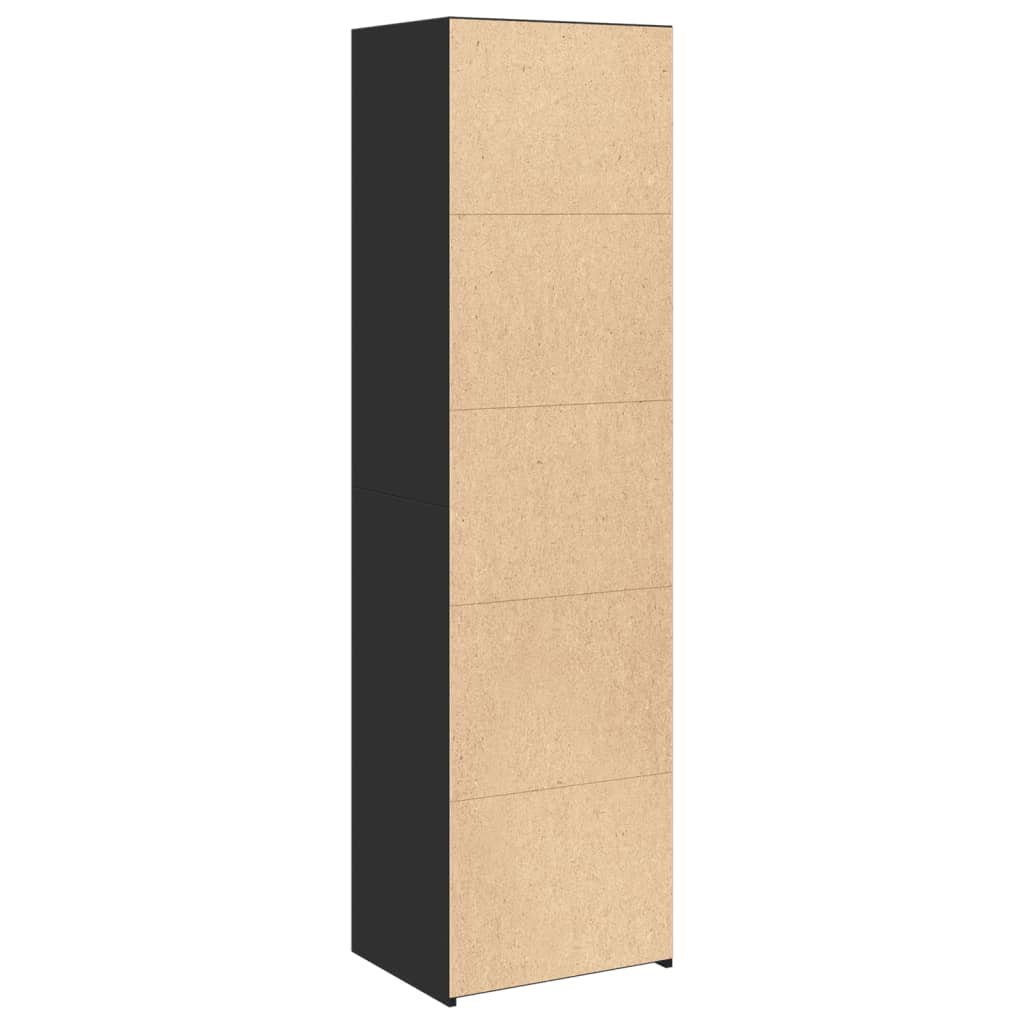 Ντουλάπι Μαύρο 50x41x185 εκ. Επεξεργασμένο Ξύλο