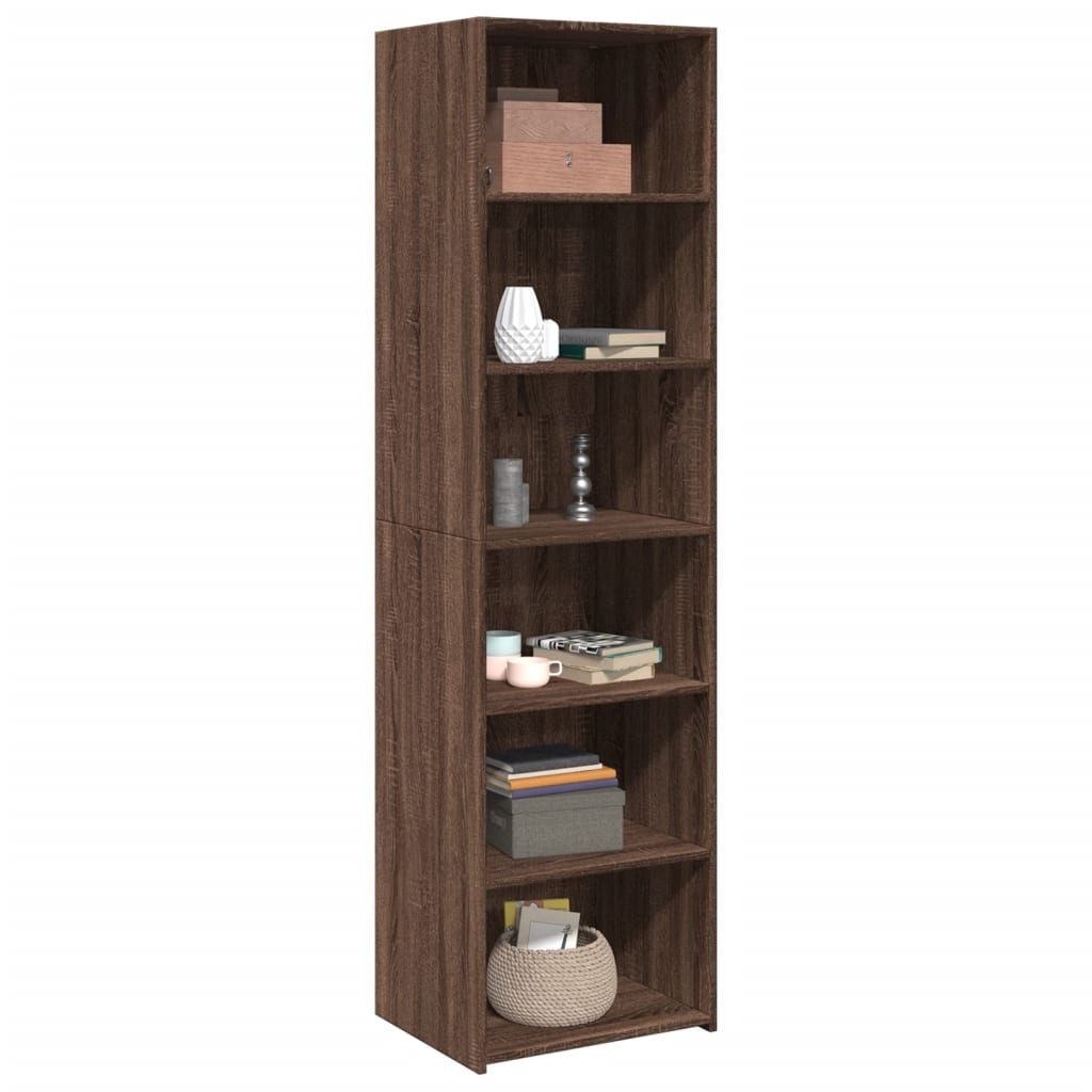 Ντουλάπι Καφέ Δρυς 50x41x185 εκ. από Επεξεργασμένο Ξύλο