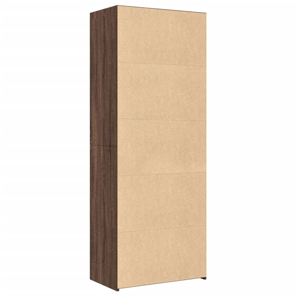 Ντουλάπι Καφέ Δρυς 70x41x185 εκ. Επεξεργασμένο Ξύλο