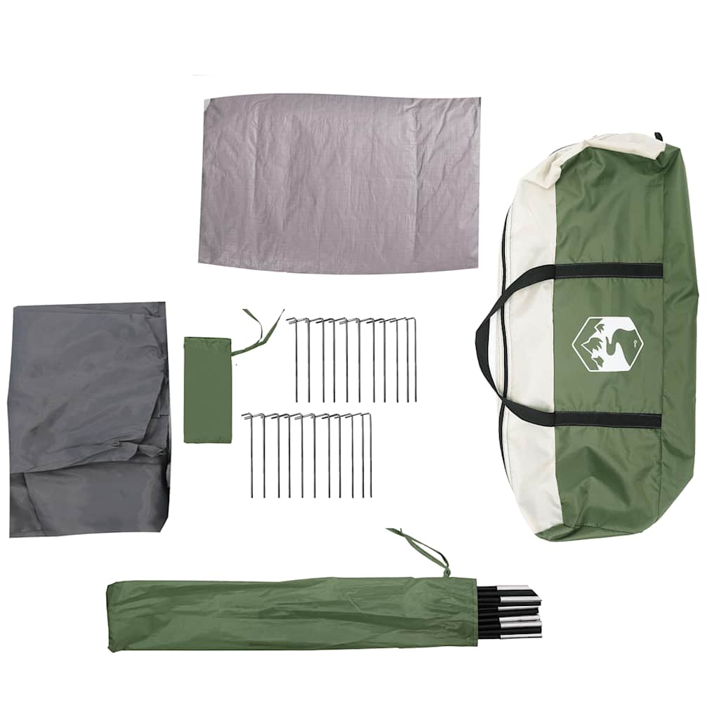 Σκηνή Οικογενειακή Τούνελ 6 Ατόμων Αδιάβροχη Πράσινη - Pakobazaar