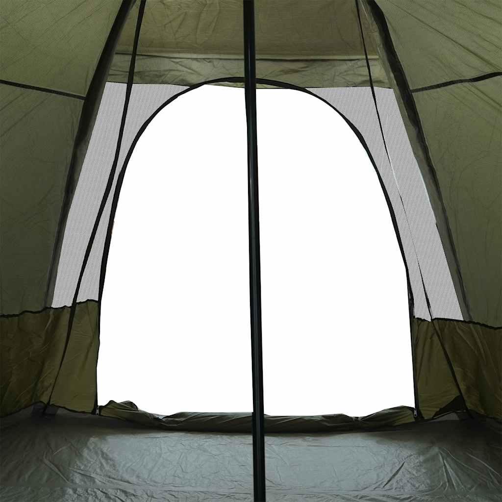 Σκηνή Οικογενειακή Tipi 6 Ατόμων Αδιάβροχη Πράσινη Λαδί