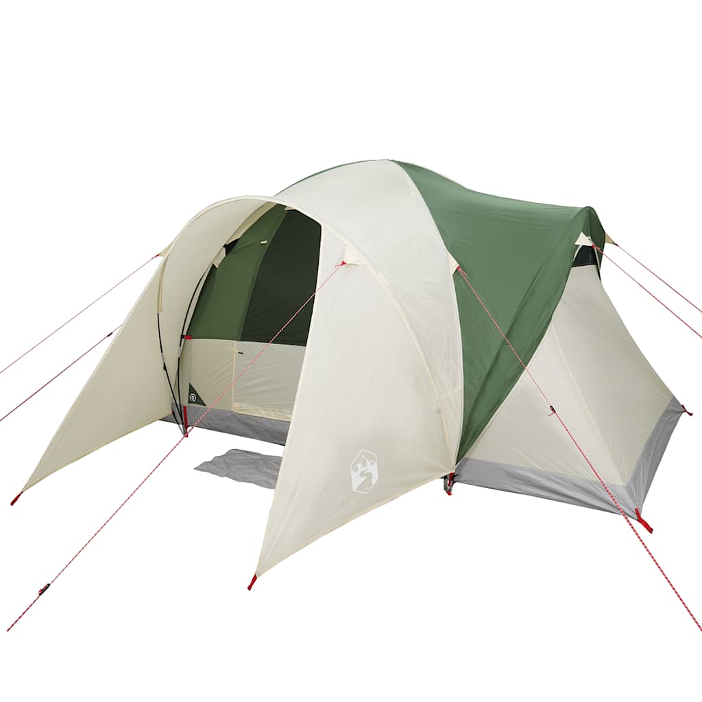 Σκηνή Οικογένειας 6 Ατόμων Αδιάβροχη Πράσινη