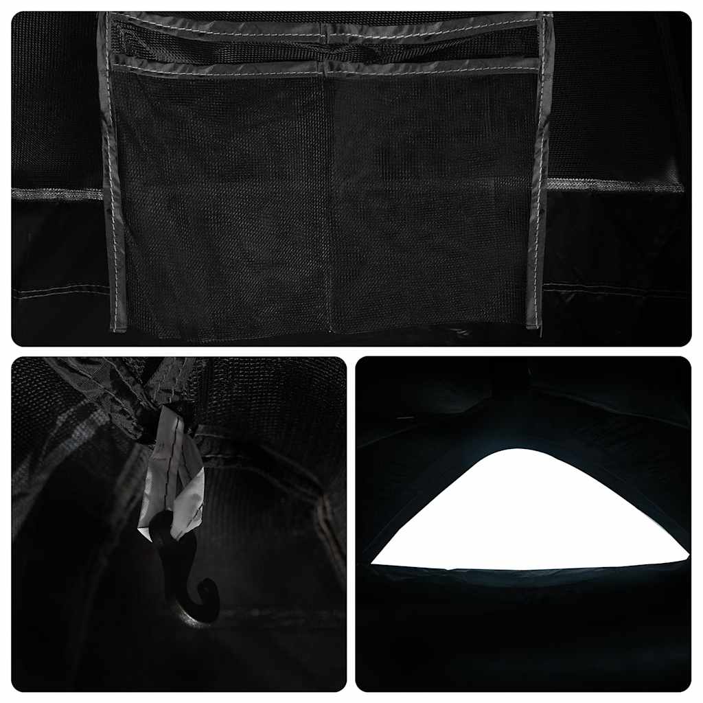 Σκηνή Κάμπινγκ 1 Ατόμων Διάβροχη Λευκή Ύφασμα Συσκότισης