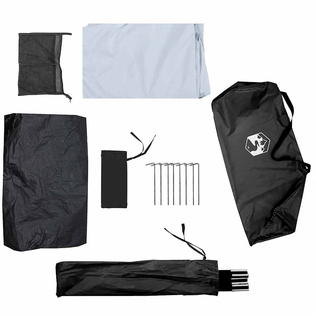 Σκηνή Κάμπινγκ 1 Ατόμων Διάβροχη Λευκή Ύφασμα Συσκότισης