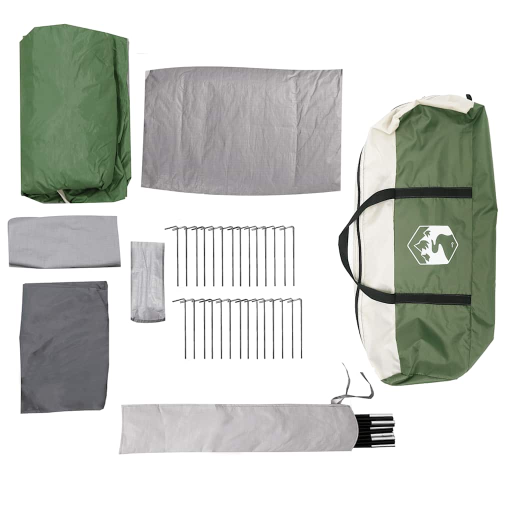 Σκηνή Οικογενειακή Τούνελ 8 Ατόμων Αδιάβροχη Πράσινη