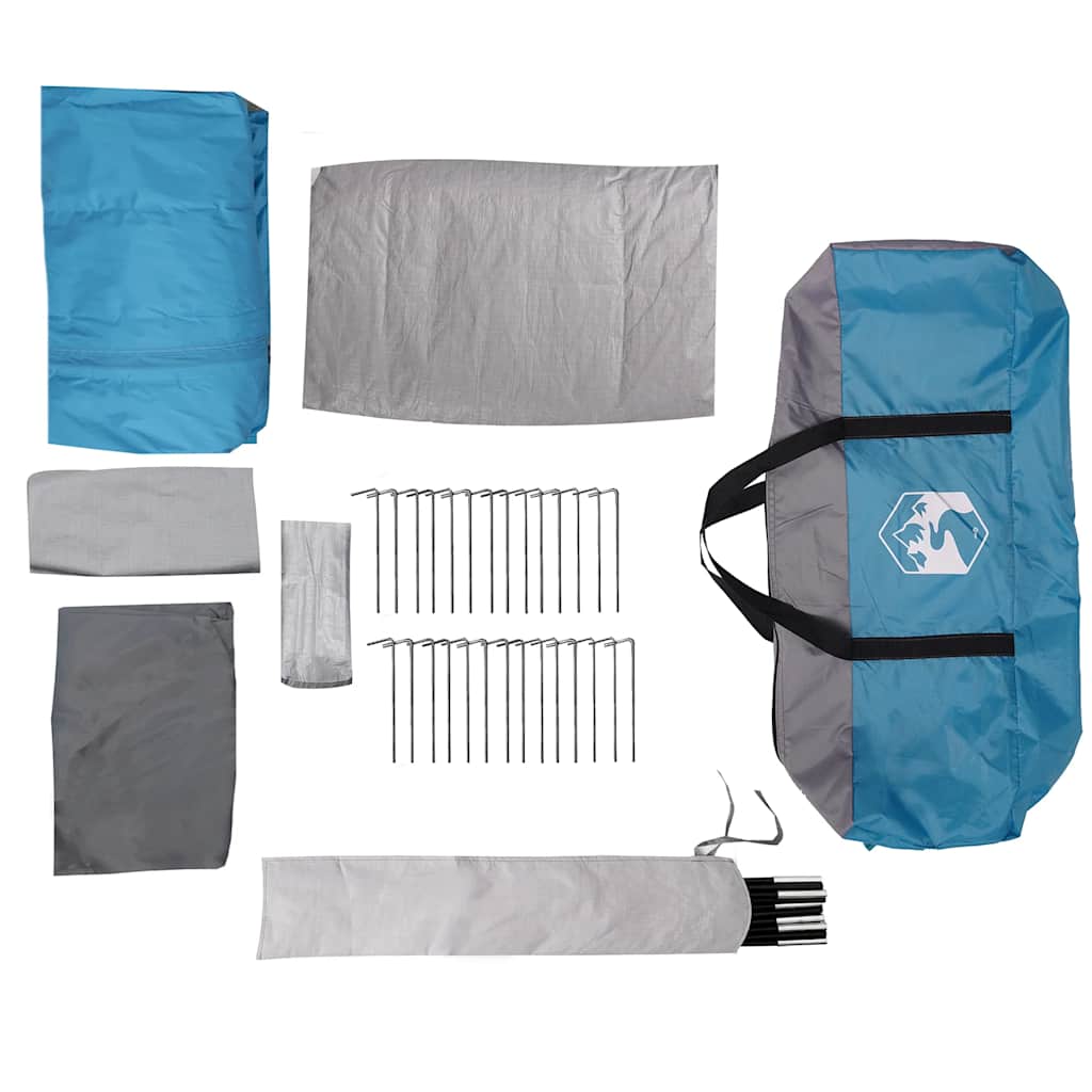 Σκηνή Οικογενειακή Τούνελ 8 Ατόμων Αδιάβροχη Μπλε