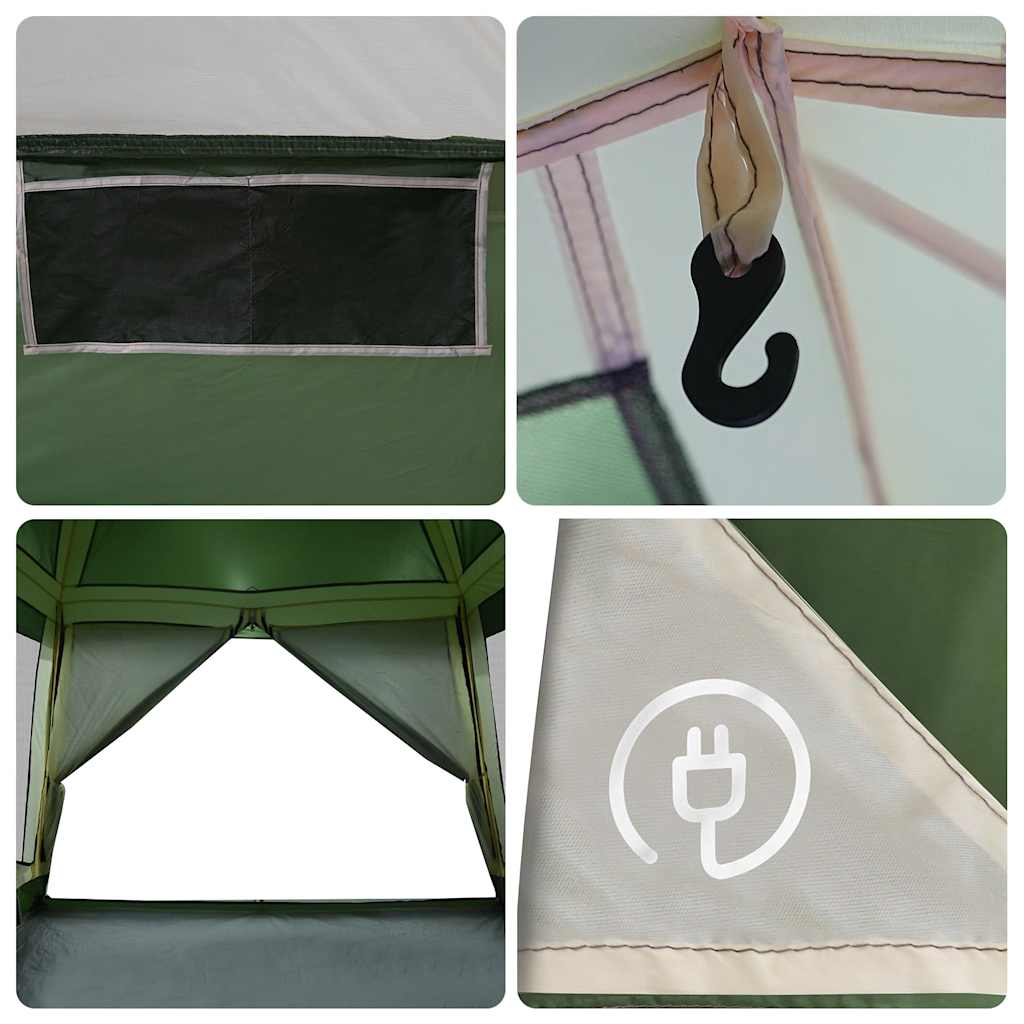 Σκηνή Οικογενειακή 6 Ατόμων Αδιάβροχη Πράσινη