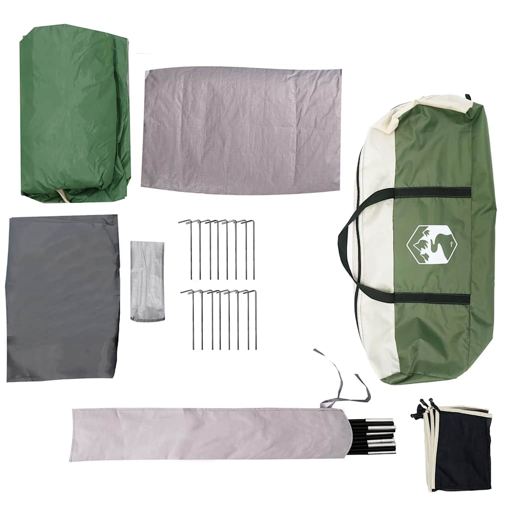 Σκηνή Οικογενειακή Τούνελ 6 Ατόμων Αδιάβροχη Πράσινη